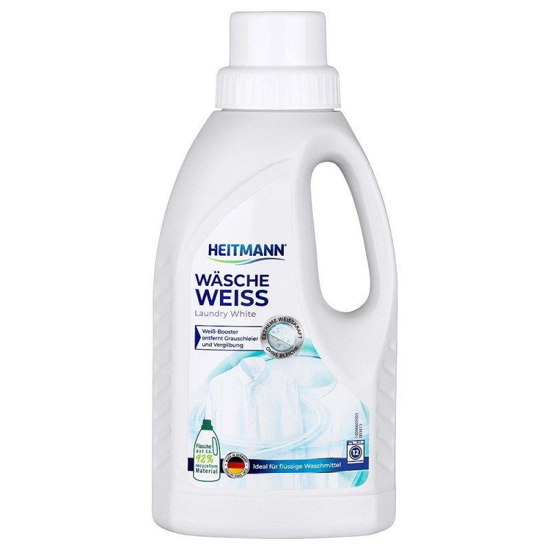 Wybielacz do tkanin w płynie, do białych ubrań, Wasche Weiss, - Heitmann, 500 ml